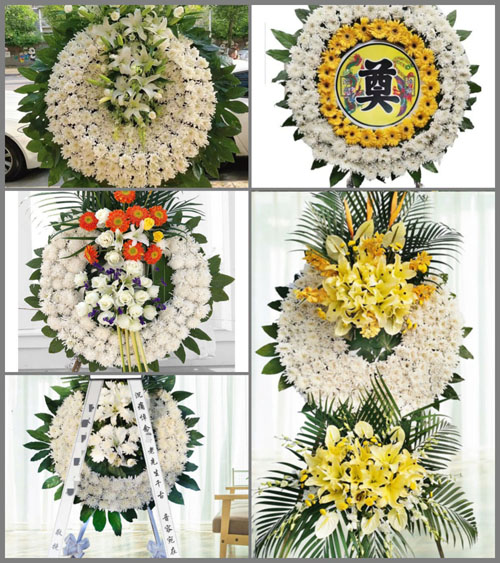 安徽六安市霍山县黑石渡镇黄家畈村花圈速递